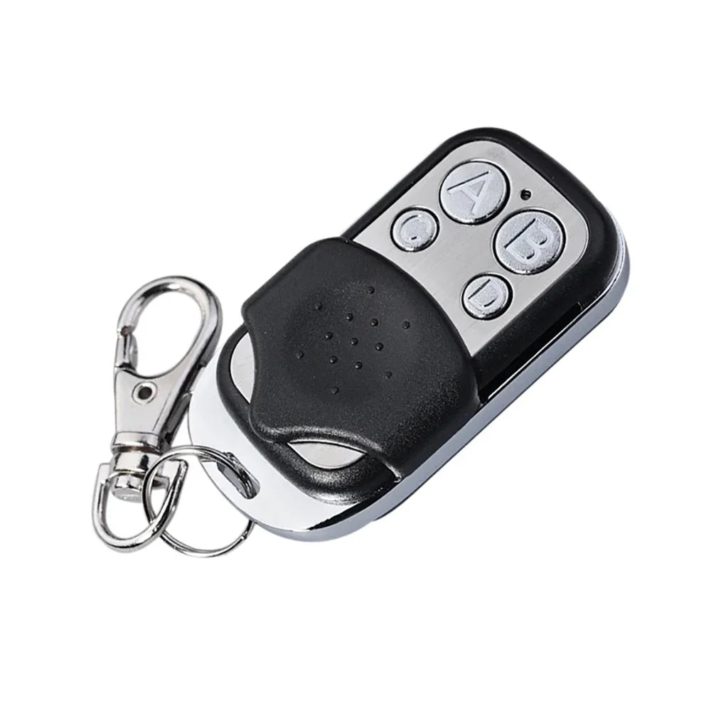 Universal 4 Buttons Garage Door Opener Remote Control 433MHz Clone Fixed Learning Rolling Code Duplicator Garage Metal Remote Oasis Select ABCD TYPE