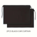 Black Suction Cup Curtain UV Protection Universal Side Window Car Window Sunshade Cover for Kid Baby Children Sunshade Summer Oasis Select black