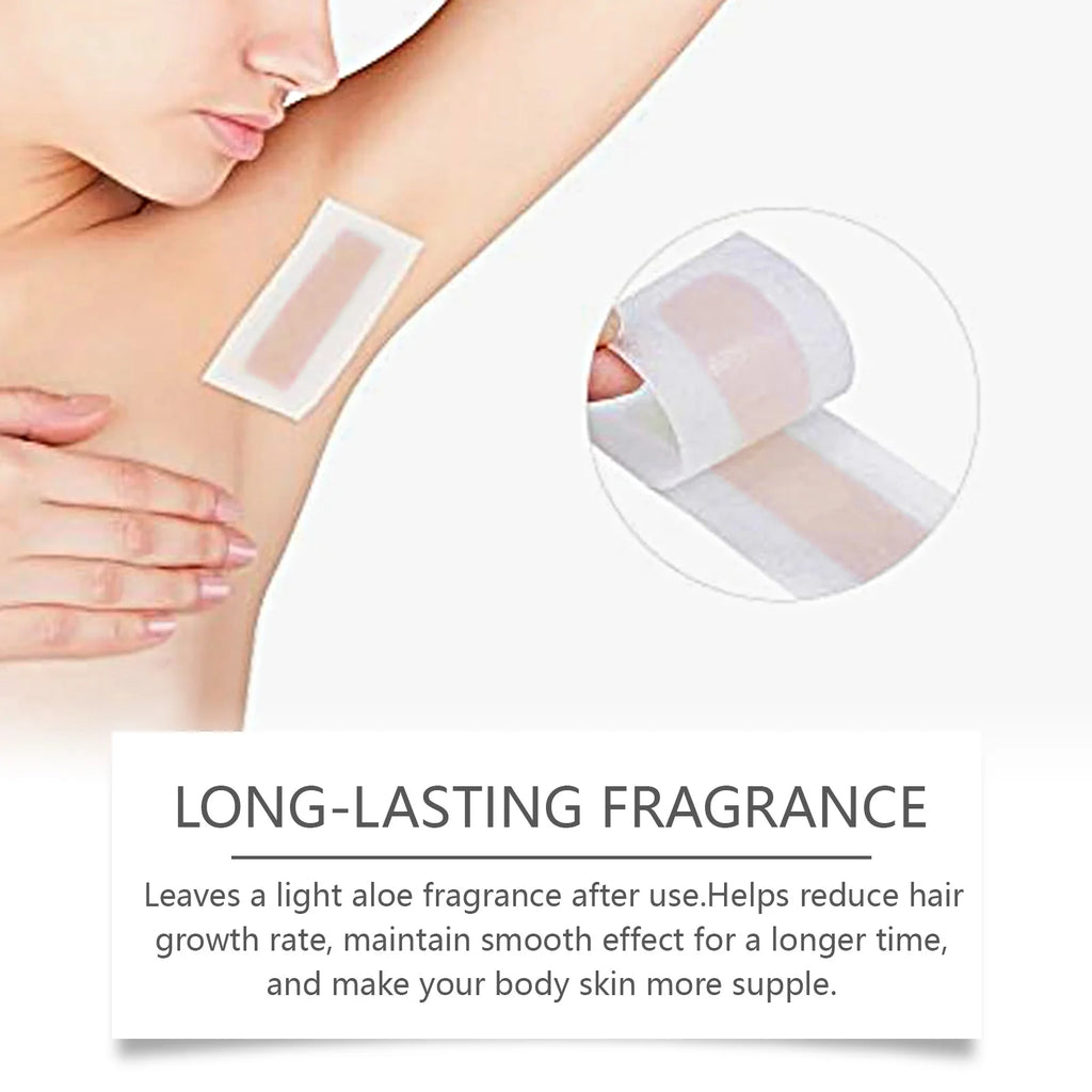 Hair Removal Wax Strip Professional Depilatory Cold Wax Strip Long Lasting Smooth Effective Gentle Body Facial Depilatory Oasis Select