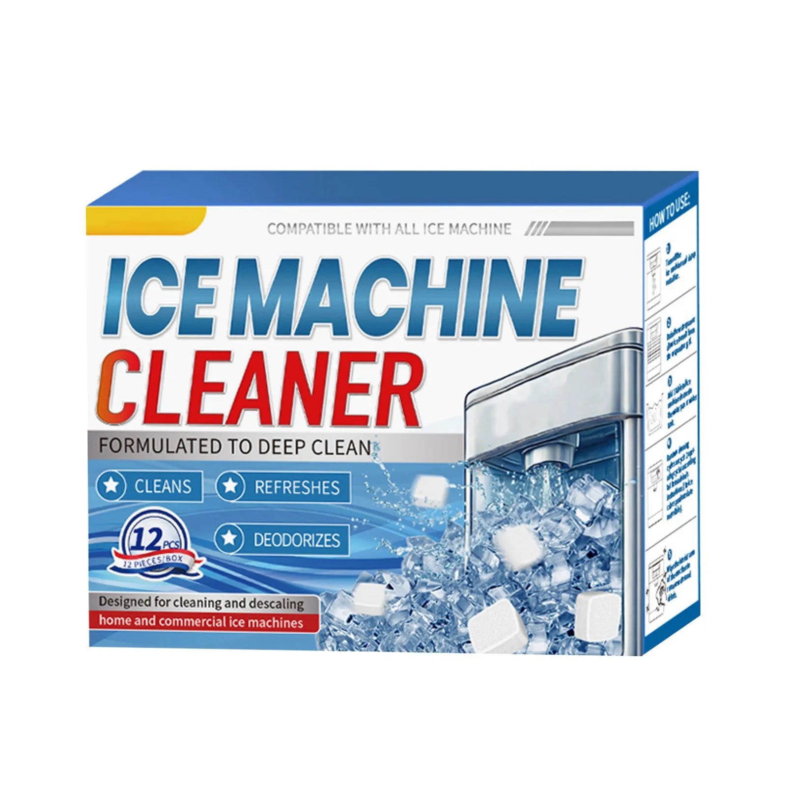 12-Pack Ice Maker Cleaner Descaler Tablets – All Machines Ice Maker Cleaner Oasis Select 12pcs 1