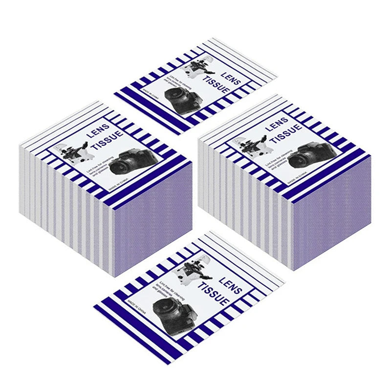 50-Pack Optical Lens Cleaning Paper 10×15cm – Camera & Microscope