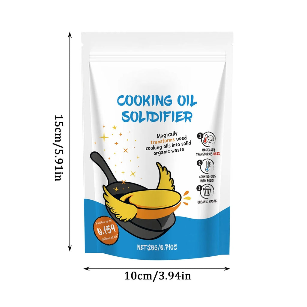 Cooking Oil Solidifier – Eco Waste Oil Hardener 20g Oil Solidifier Powder Oasis Select