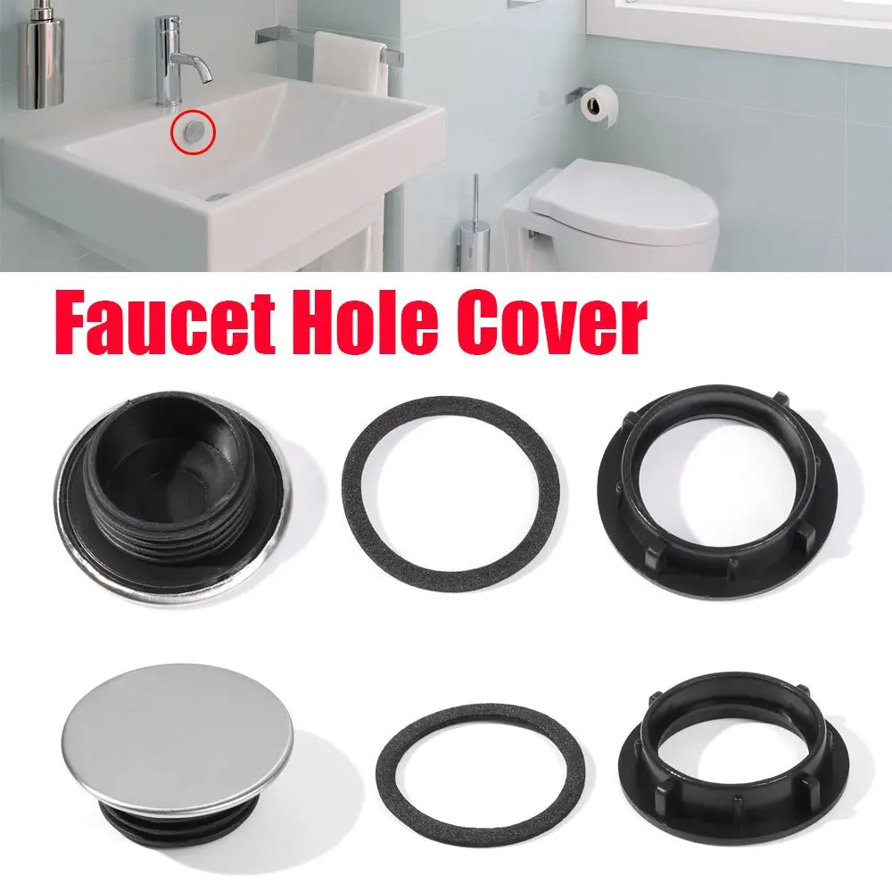 Faucet Hole Cover Water Blanking Plug Stopper for Practical Sink Tap Kitchen Drainage Seal Anti-leakage Washbasin Accessories Oasis Select