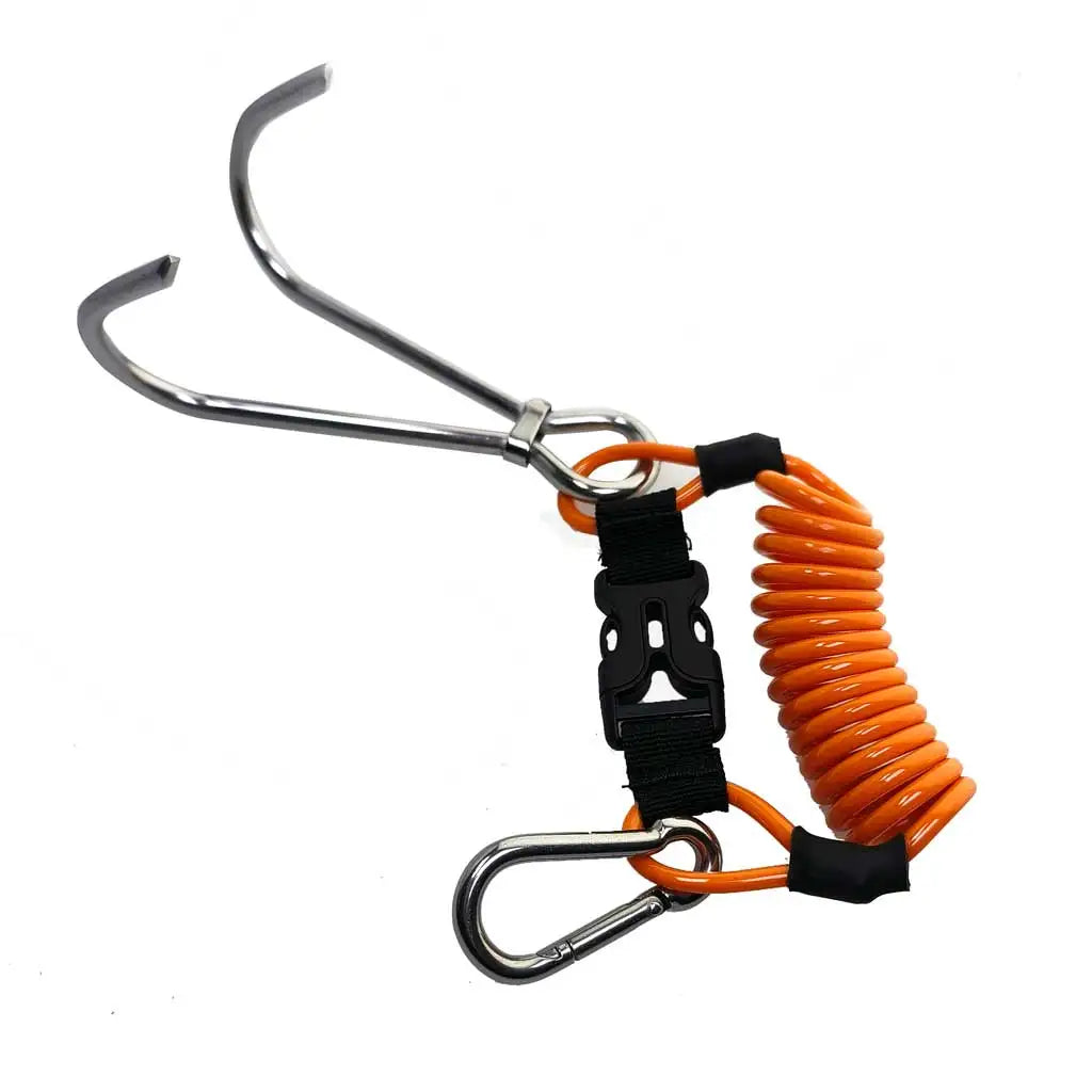 316 Stainless Steel Scuba Diving Tech Cave Double Single Reef Hook Diving Strong Currency Drift Hook Diver Safety Gear Oasis Select Double Hook