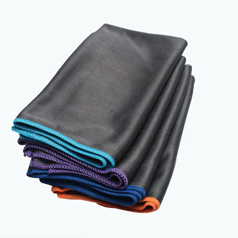 Microfiber Carbon Cloth to Wipe Windows Wine Glasses Tableware Glass Cleaning Cloth Carbon Fiber Rag Oasis Select