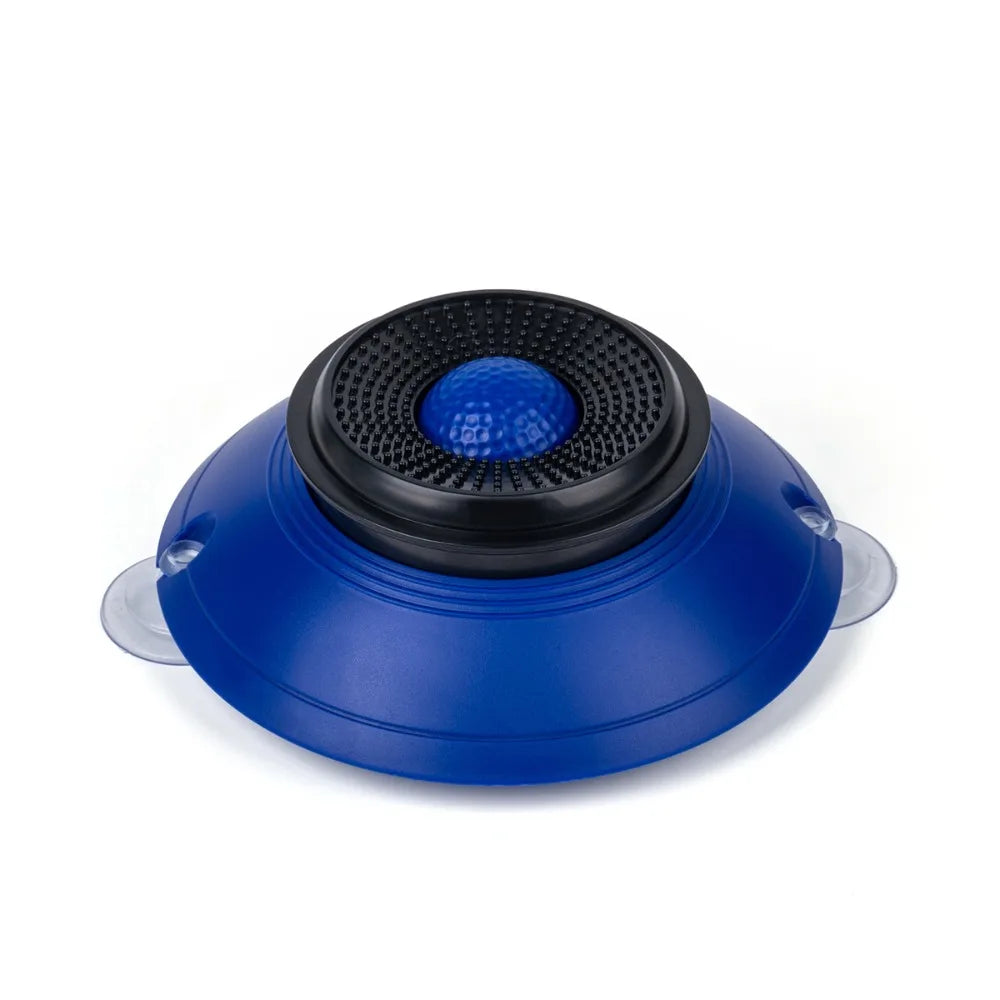 Anti-Choking Dog Licking Bowl Non-Slip Base Food-Grade Slow Feeder Dog Bowl with Rolling Ball Massage Dot Cat Treat Bowl Oasis Select Blue