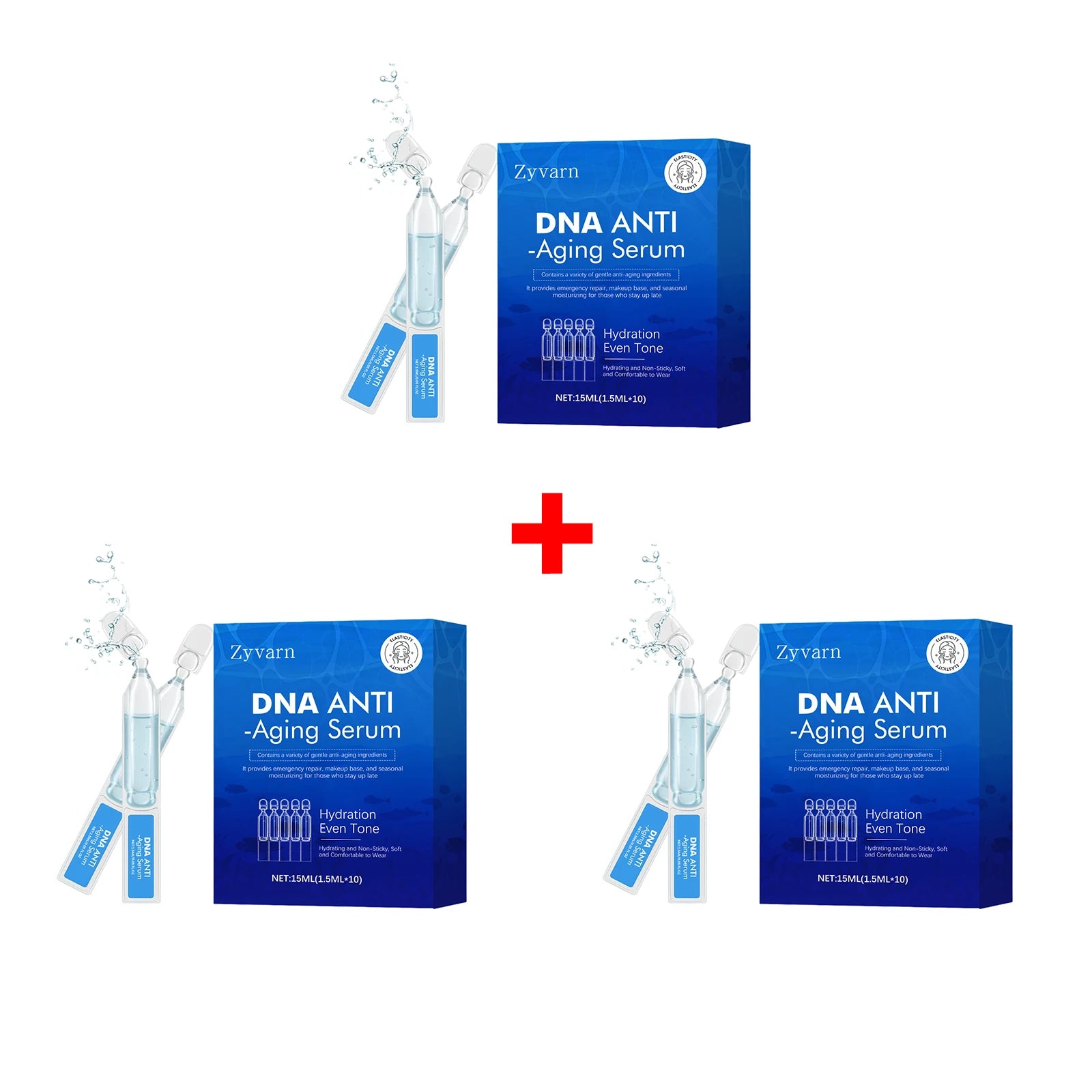Anti Aging Serum DNA Sodium Face Essence for Hydrating Firming Lifting Improve Skin Elasticity Anti Sagging Smoothing Skin Care Oasis Select 3pcs