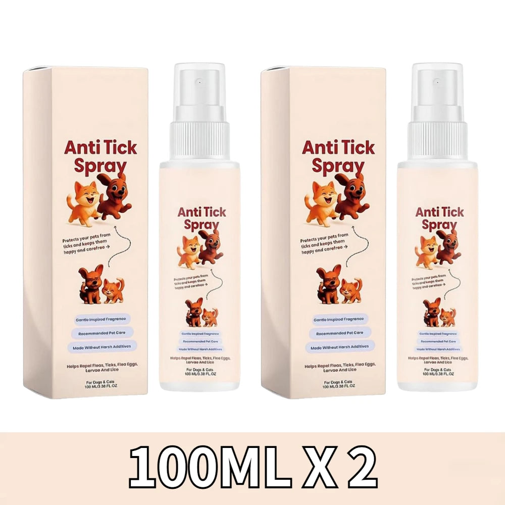 Pet Flea & Tick Repellent Spray for Cats & Dogs – 100ml