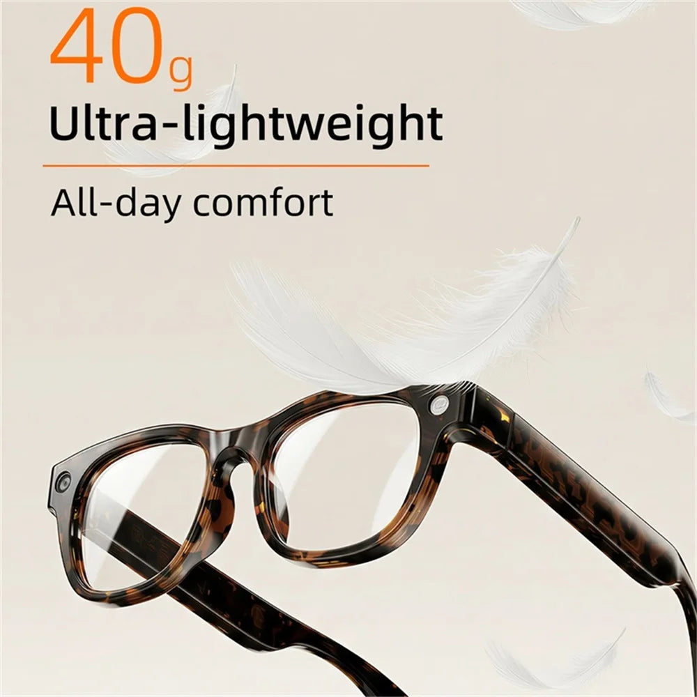 Fashion AI Intelligent Shooting Glasses 13MP HD Camera 1080P/30FPS Recording Dialogue Translation Blue Tooth Smart Glasses Oasis Select