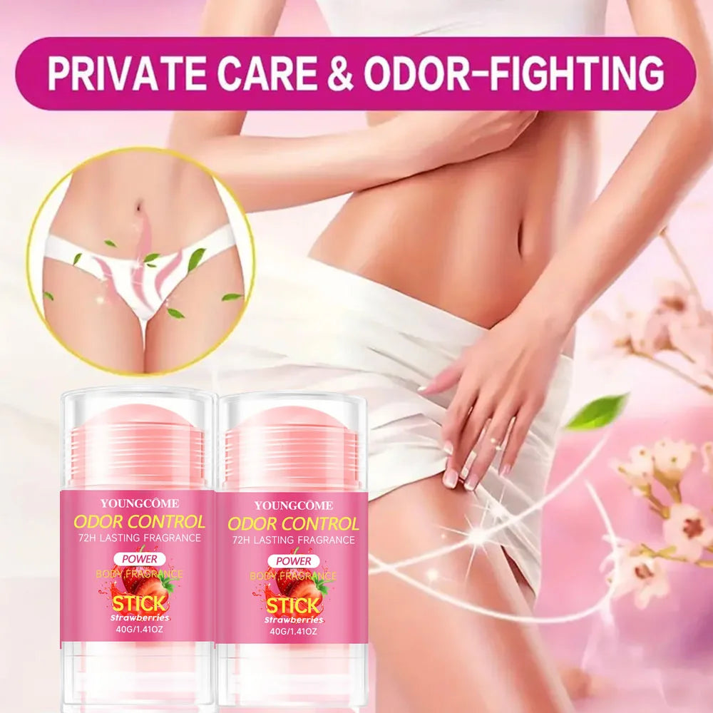 YOUNGCOME Strawberry Deodorant – 72H Aluminum-Free for Women Deodorant Stick Oasis Select