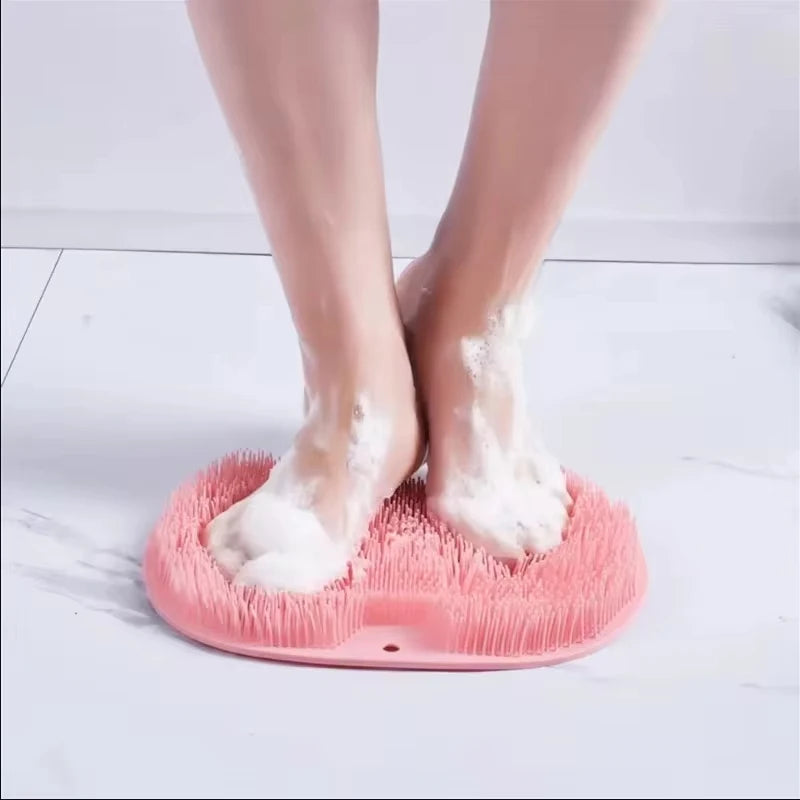 Rubbing Foot Pads, Silicone Foot Massaging Tools, Bathroom Foot Massage Pads, Bathing Foot Brushes, Lazy People Bathing Back Mas Oasis Select
