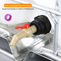 S60x6 Coarse Thread IBC Water Tank Adapter 1/2" 3/4" 1" Garden Hose Pipe Fittings Drain Connector Oasis Select D