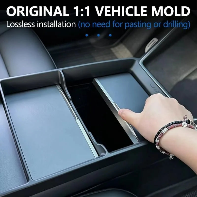 New Model 3 Highland / Model Y/YL Center Console Armrest Storage Tray Organizer Box Case ABS For Tesla Car Interior Accessories Oasis Select