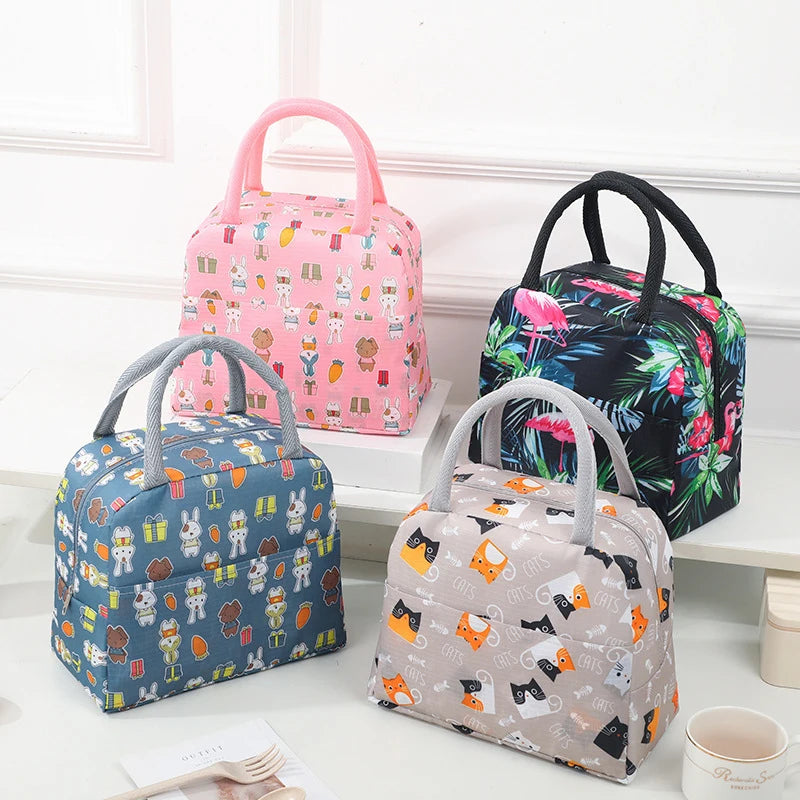Cute Animal Insulated Lunch Bag – Large Capacity & Waterproof