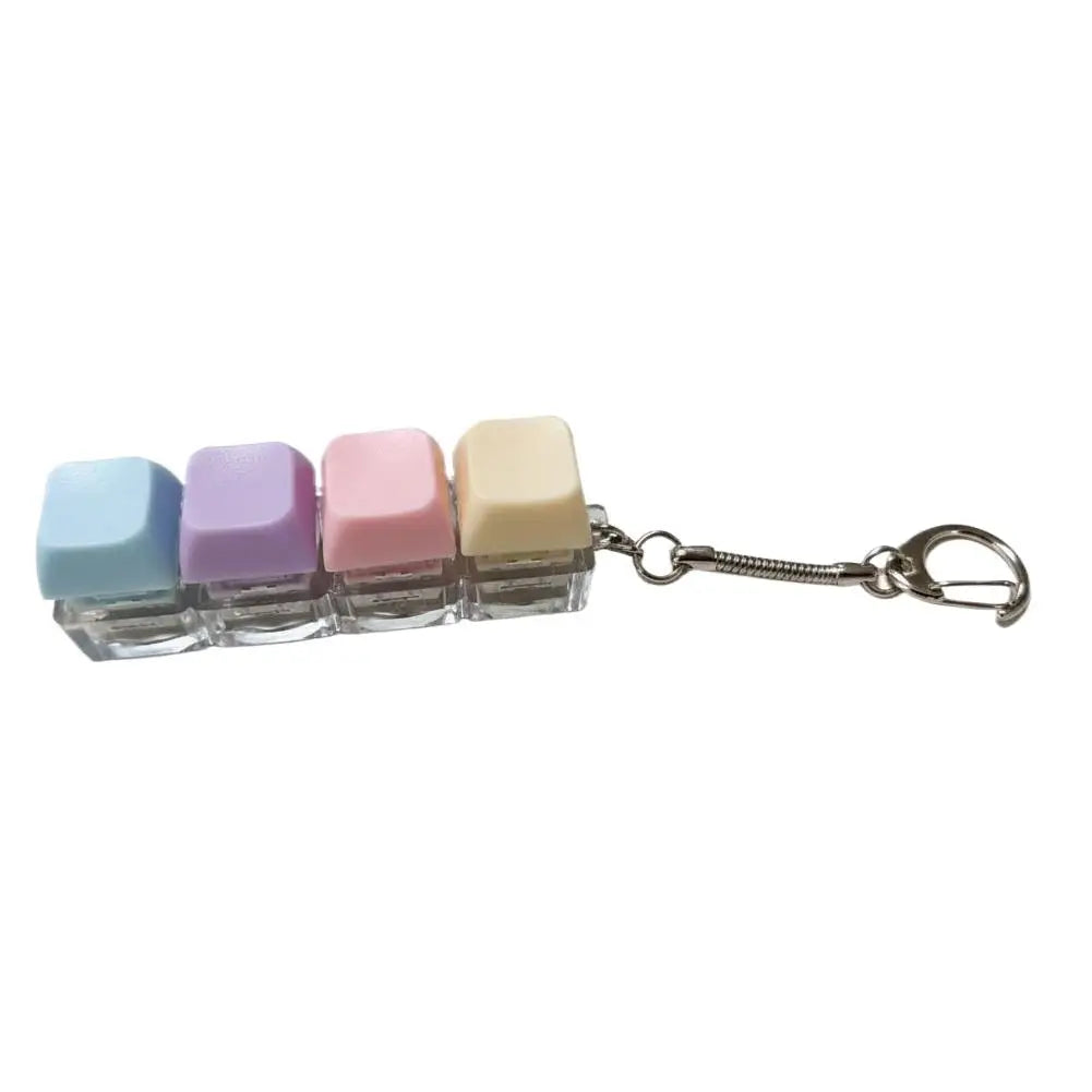 Press Keyboard Key Toy Decompression 1/4/5/9 Keyboard For Adults Antistress Toys Anti Stress Finger Keyboard Games Keychain ﻿ Oasis Select B