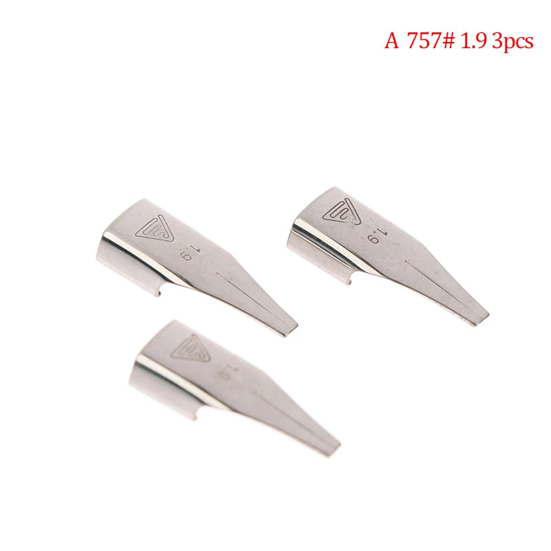 3-Pack 757 Fountain Pen Nibs – EF, F & M Tips | Art & Writing