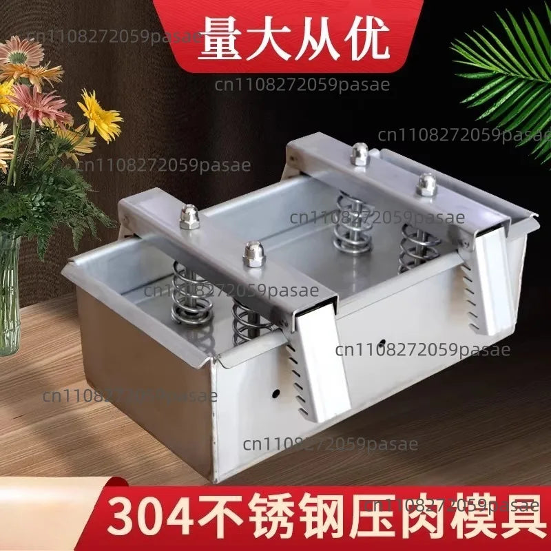 1kg Raw Meat Press Mold Stainless Steel Double Pressure Spring Ham Bacon Making Tool Lunch Meat Press Oasis Select