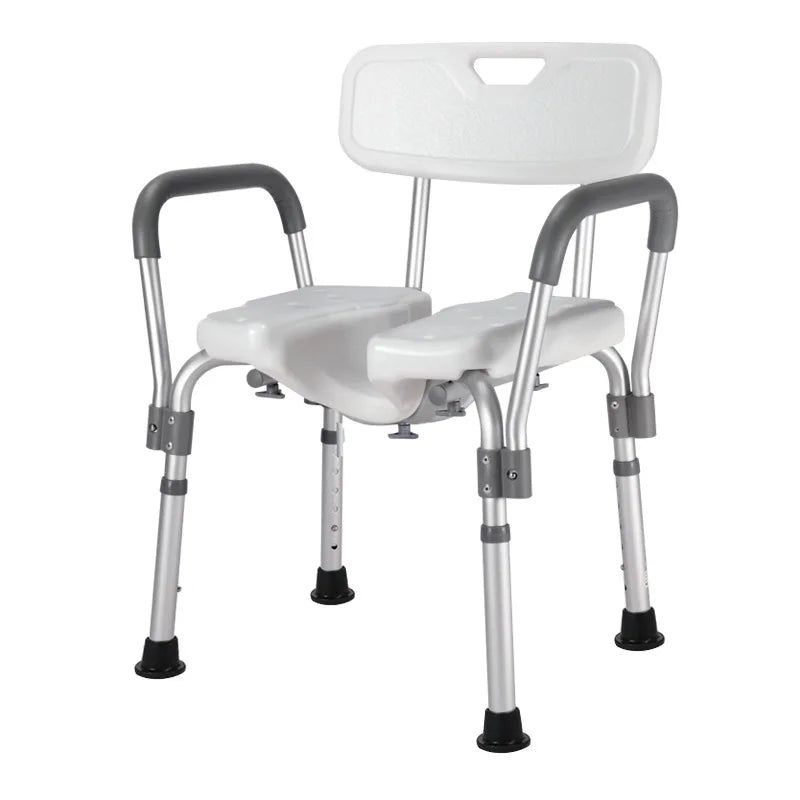 Solid Elderly bathroom bath chair Japanese armrest pregnant woman bath stool with armrest toilet non-slip disabled shower chair Oasis Select YC5213B