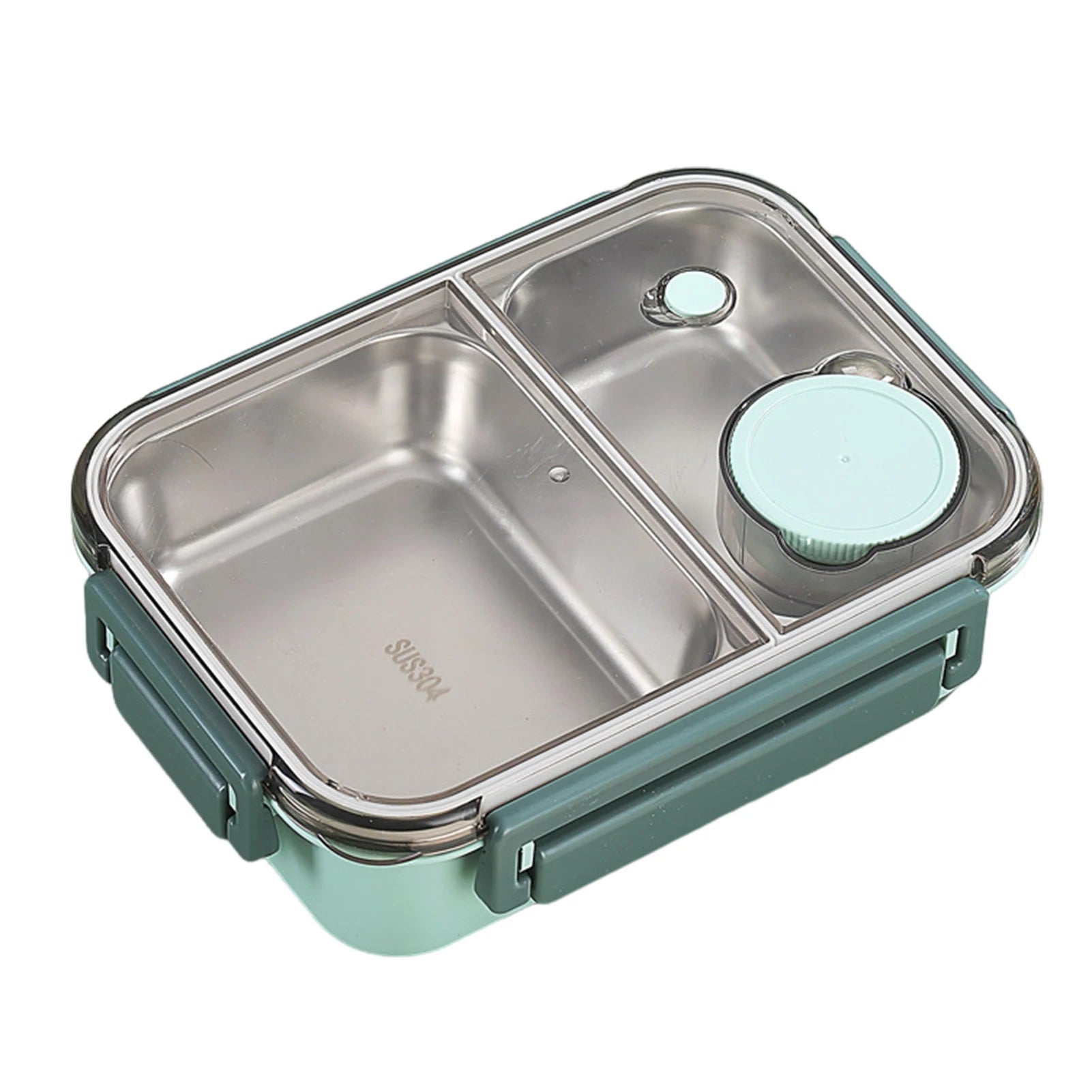 3-Compartment Insulated Stainless Steel Bento Lunch Box