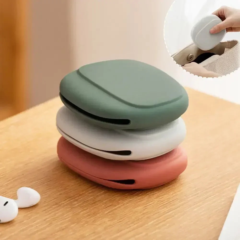 Portable Silicone Data Cable Storage Bag Headphone Storage Box Cute Phone Charger Key Lipstick Storage Bag Travel Wire Organizer Oasis Select