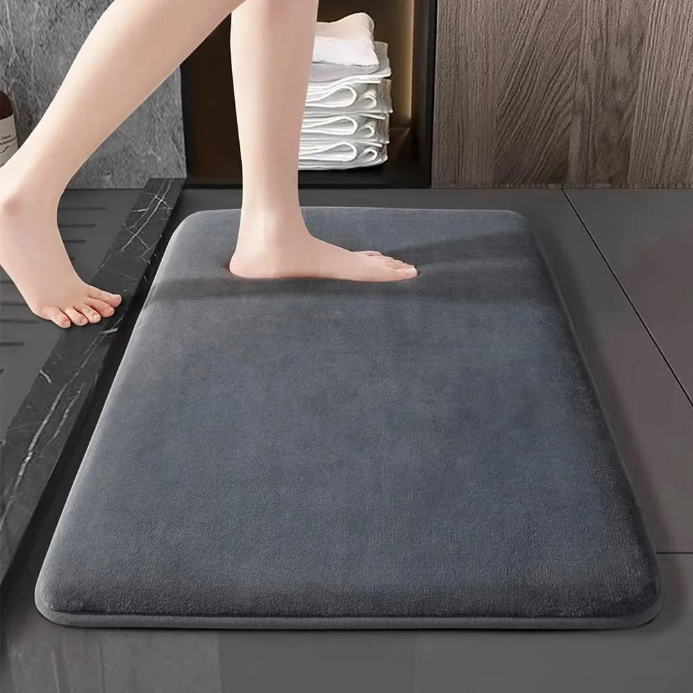 New Memory Foam Bath Mat Super Soft Absorbent Bathroom Rugs Non Slip Bath Rug Runner for Shower Bathroom Floors Carpet Oasis Select