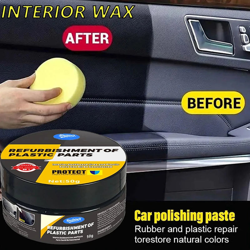 Automotive Plastic Repair Agent-Interior And Exterior Plastic Polishing Wax Scratch Repair Anti-Aging Cream Suitable For Tires Oasis Select