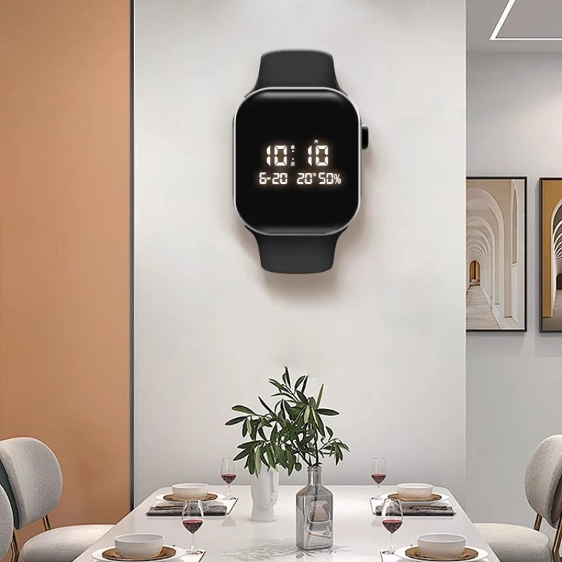 Living Room Clock Perpetual Calendar Electronic Clock Creative Restaurant High Aesthetic Value Internet Famous Wall Decoration Oasis Select