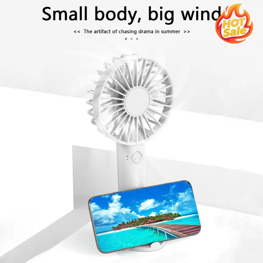 Handheld Fan 3 Speed Mini Portable Hand Fan Mute Small Electric Fan with Phone Stand Pocket Fan for Home Office Travel Dormitory Oasis Select