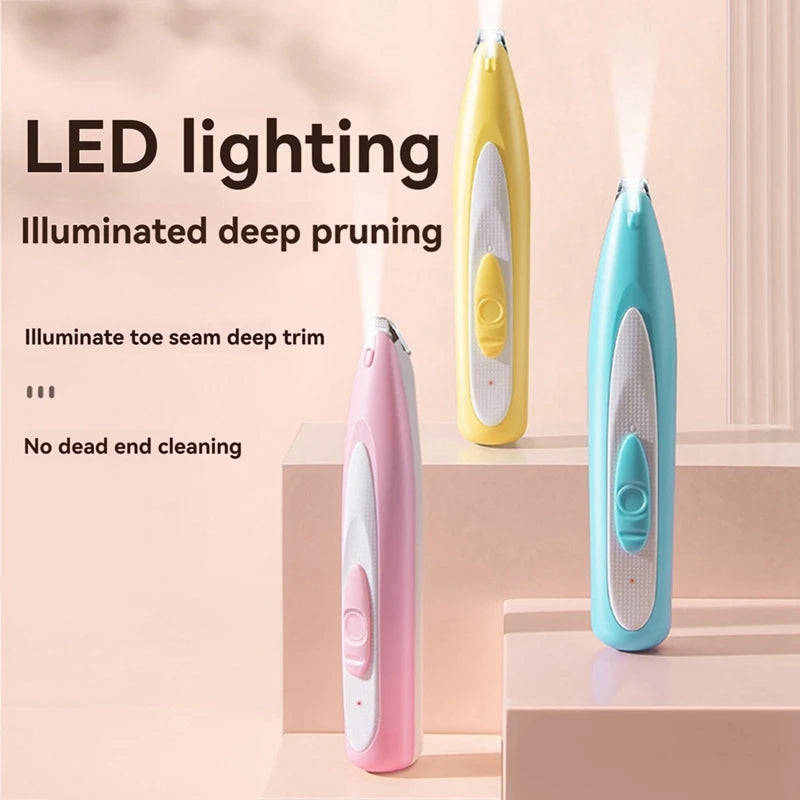 WISH Electric Pet Paw Trimmer Light For Cats And Dogs,Low Noise Waterproof Grooming Tool For Paws, Eyes, Ears, And Buttocks Oasis Select