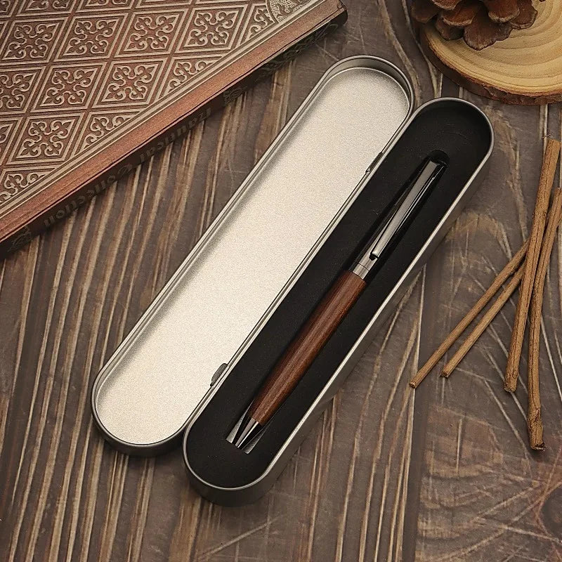 1pcs High End Wooden & Metal Ballpoint Pen Packed Stylish Premium Writing Accessory for Office and Business Present Oasis Select