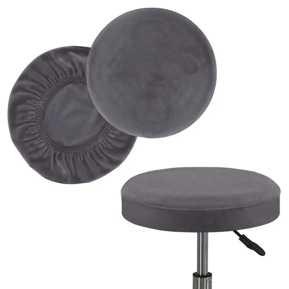 Elastic Round Stool Cover – Washable, Removable, Universal Fit