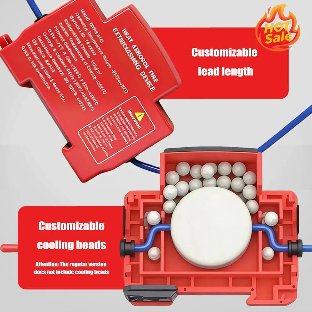 DIN Rail Retardant Device Dual-Line Heat Aerosol Fire Extinguishers Non-Pollution For Distribution Cabinet And Meter Box Oasis Select