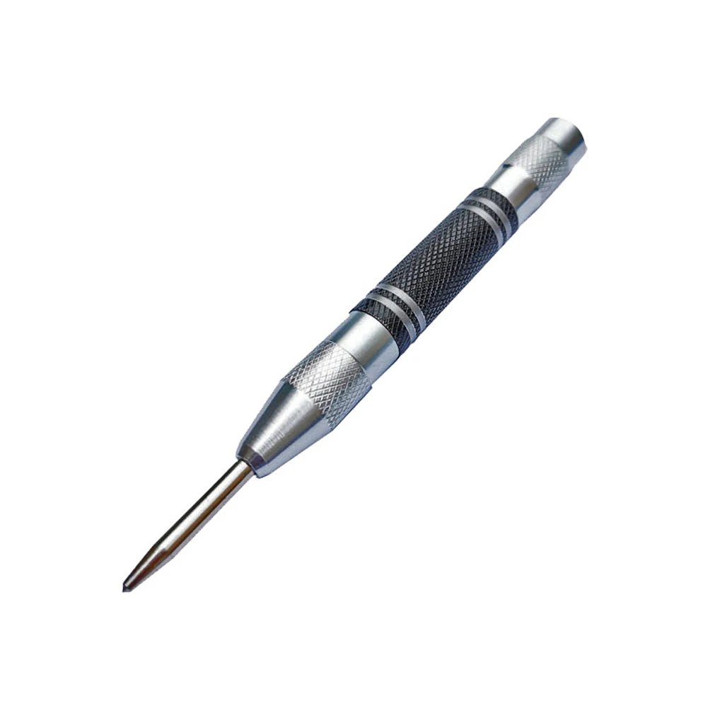 5inch Automatic Center Punch Spring Loaded Marker Wood Metal Glass Steel Press Dent Drill Location Hand Tool ﻿ Oasis Select 1pc