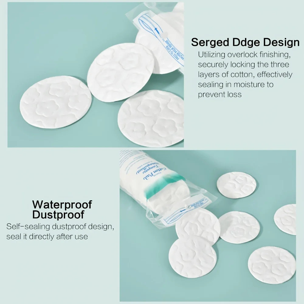 200pcs Disposable Double-Sided Cotton Makeup Remover Pads Makeup Remover Pads Oasis Select