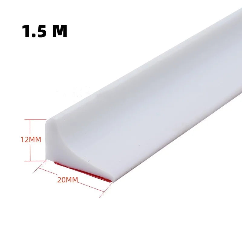 Silicone Shower Water Stopper – Self-Adhesive Seal Strip