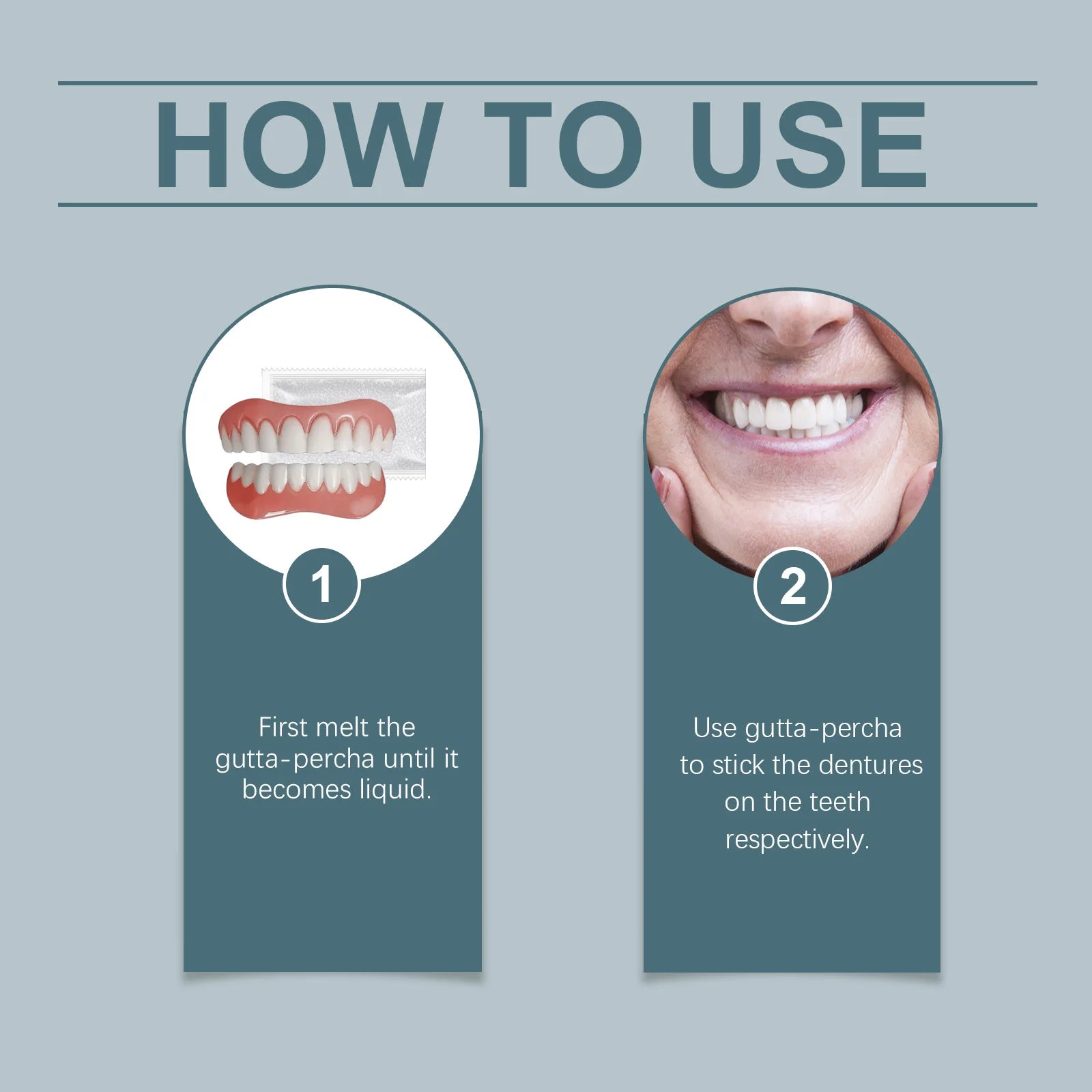 Soft Denture Silicone Kit Temporary Tooth Upper Lower Veneers Denture Decoration Set Fake Teeth Veneers Smile Correction Kit Oasis Select