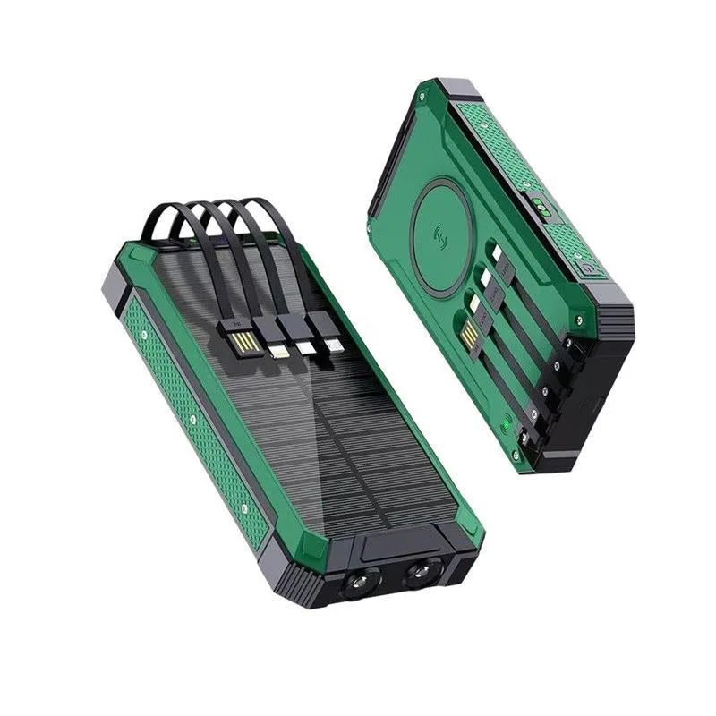 Solar Power Bank 20000mAh Portable Charging Poverbank External Battery Charger Strong Light LDE Light for All Smartphones Oasis Select