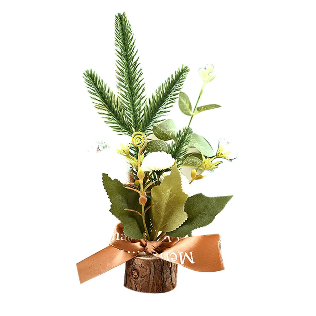 Mini Artificial Christmas Tree – Tabletop Decor, Berries & Pine Cones Tabletop Christmas Tree Oasis Select