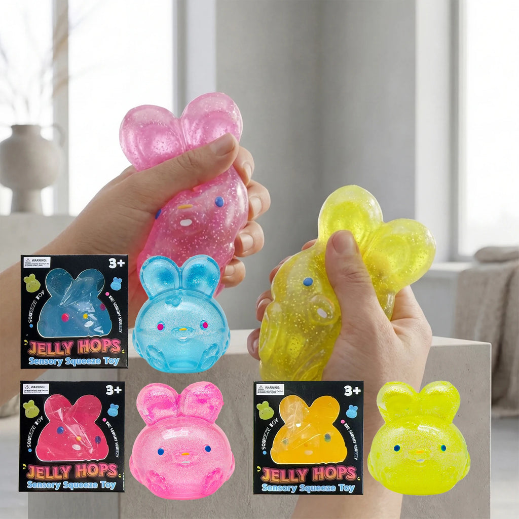 Rabbit Jelly Squishy Toy – TPR Fidget Squeeze Toy for All Ages