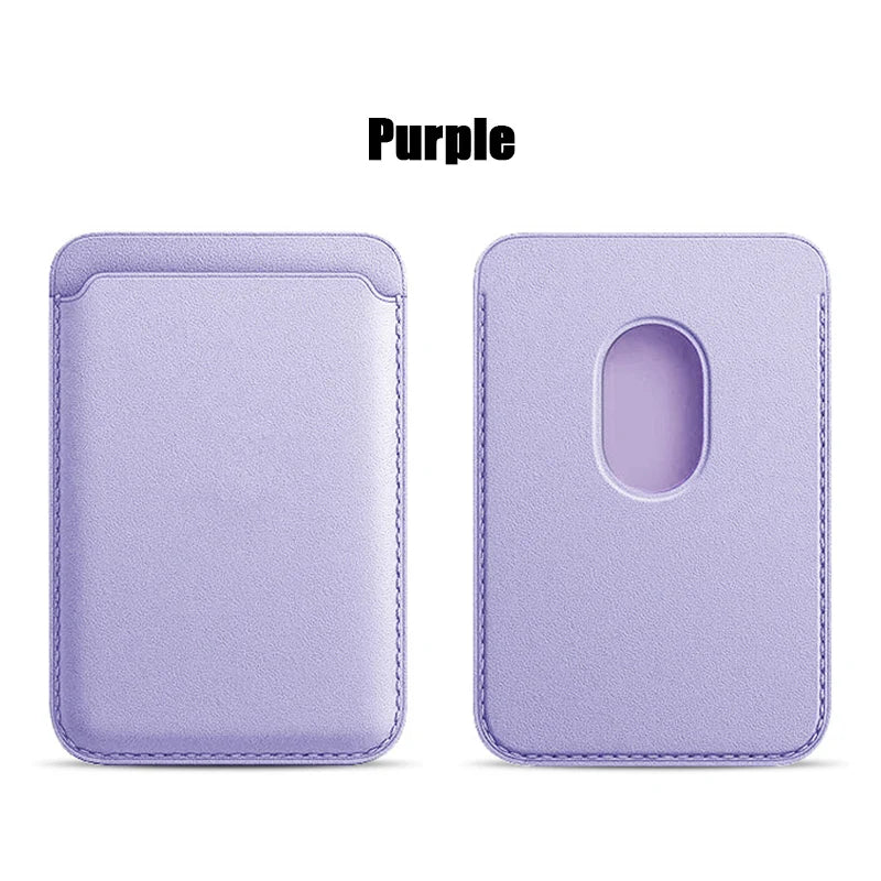 Leather Wallet Case For iPhone 15 Pro Max Magsafe Wallet Leather Compatible For iPhone 14 13 12 Card Holder with MagSafe Magnet Oasis Select Purple