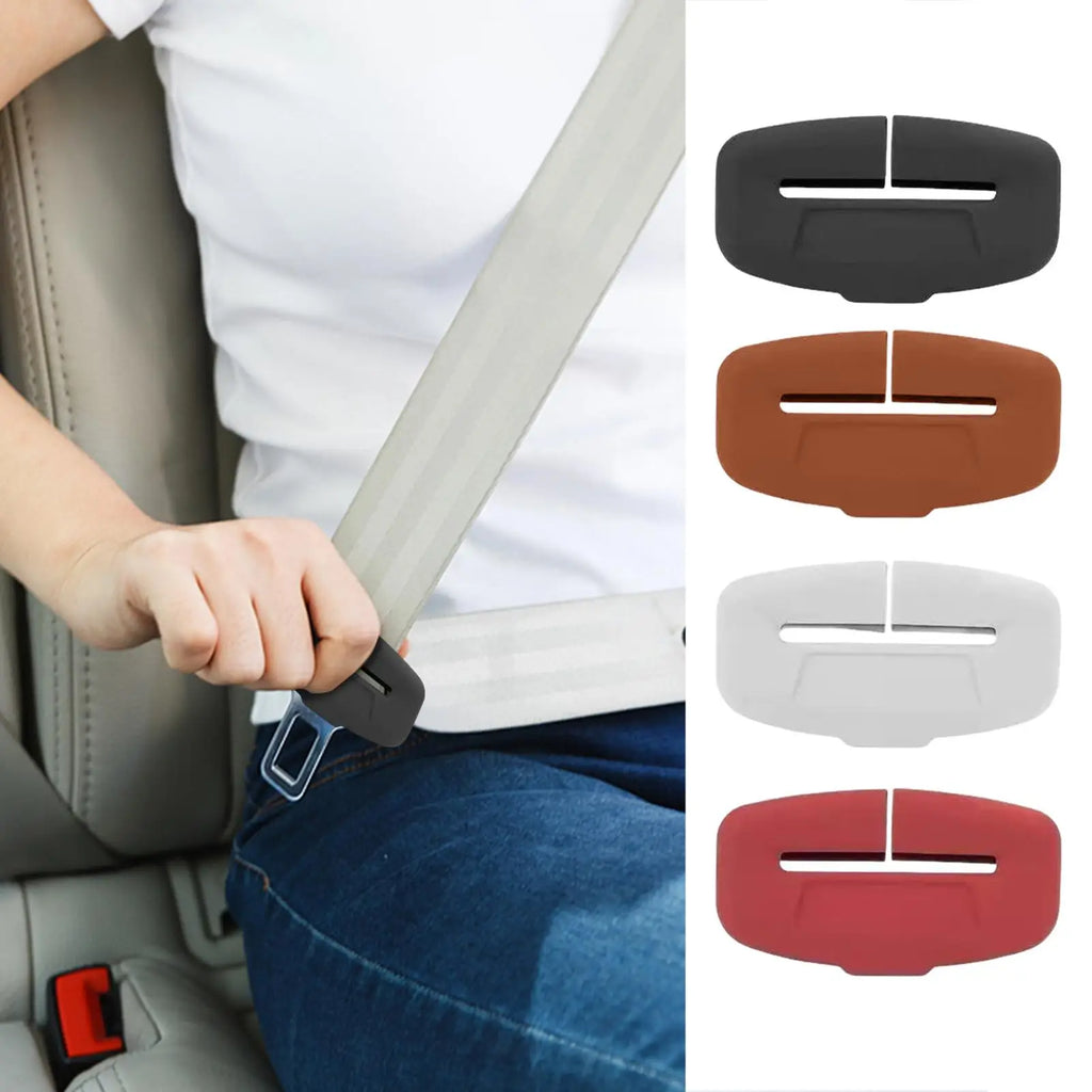 Silicone Seat Belt Buckle Protective Cover Anti-Scratch & Anti-Rattle Buckle Protector For Car Interior Soft Protective Covers Oasis Select
