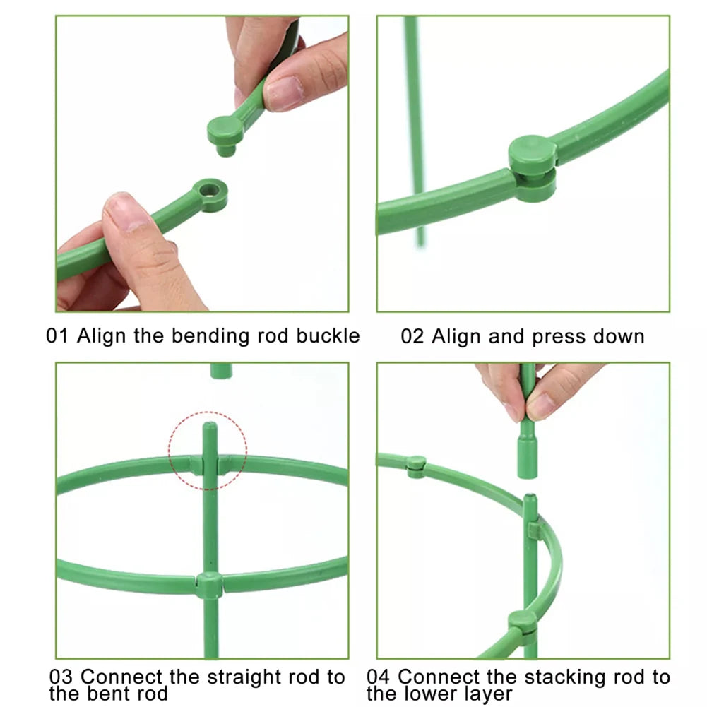 Reusable Modular Plant Support System for Tomato Plants and Vines ABS Garden Trellis Frame for Indoor and Outdoor Use Oasis Select