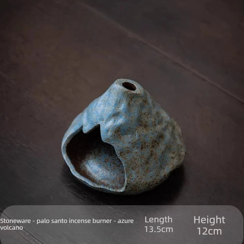 Incense Burner Handmade Peru Holy Wood Holy Grass Small Fireplace Burner Tray Living Room Tea Table Ignite Ceramic Oasis Select B
