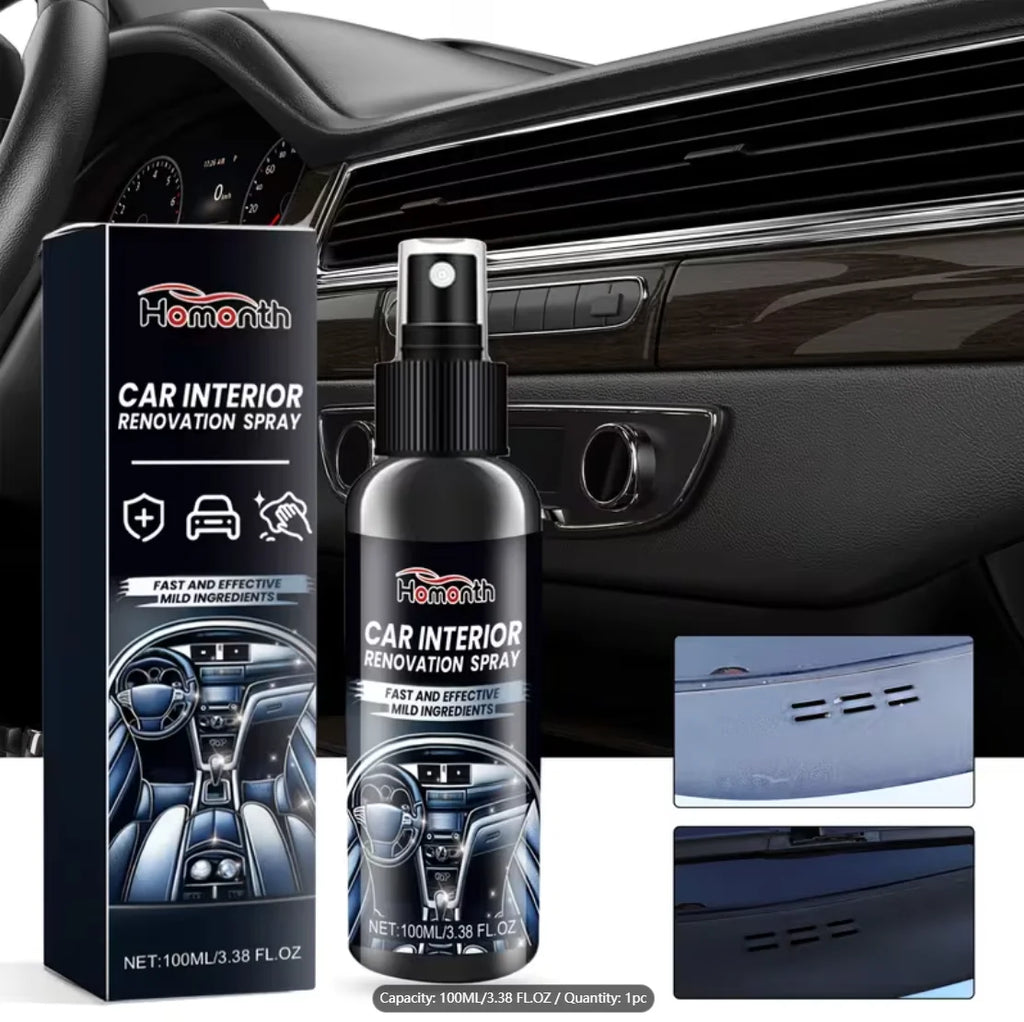 Car Interior Plastic & Leather Cleaner, Polish & Anti-Oxidation Car Interior Care Oasis Select