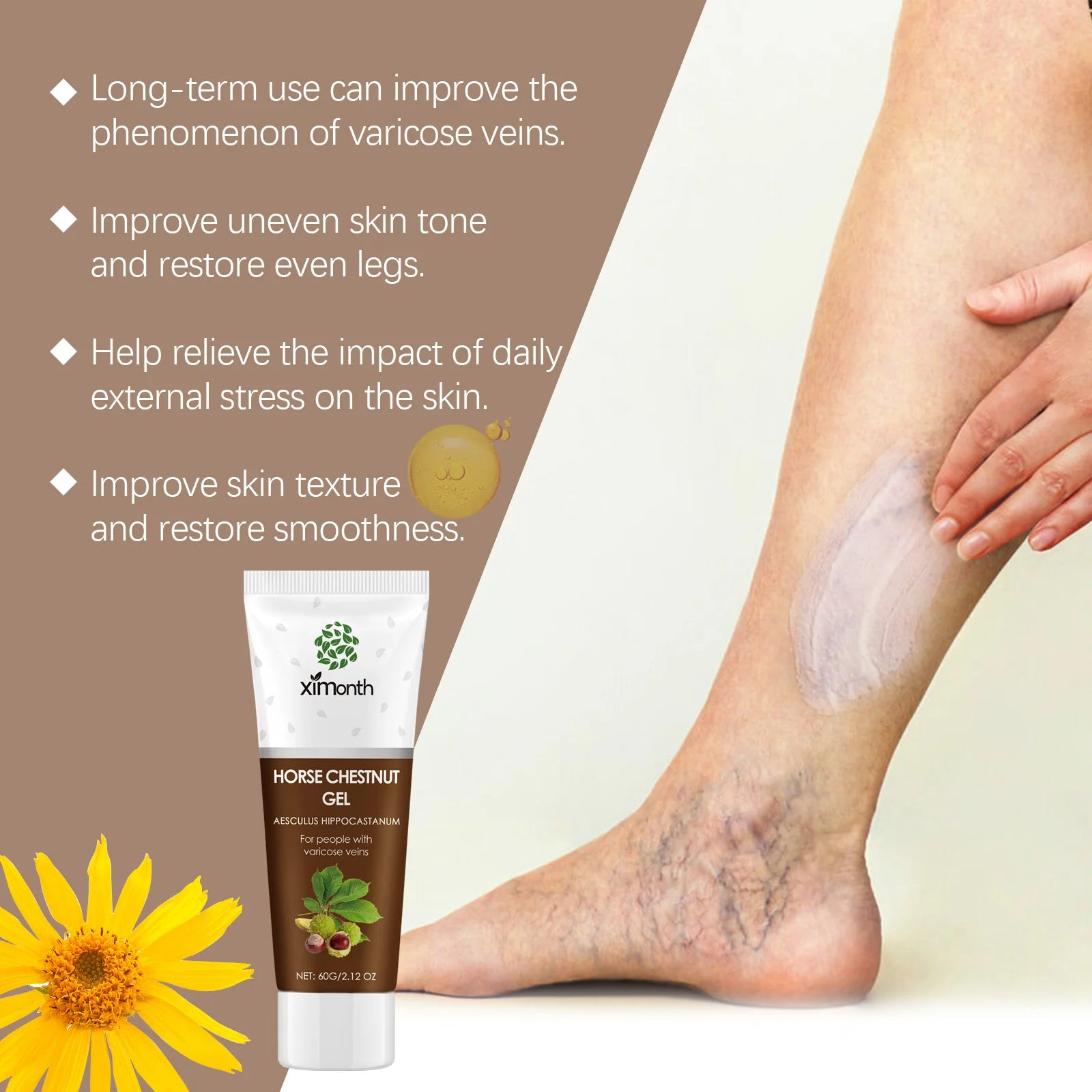 Varicose & Spider Vein Relief Cream – Natural Herbal Ointment Vein Relief Cream Oasis Select