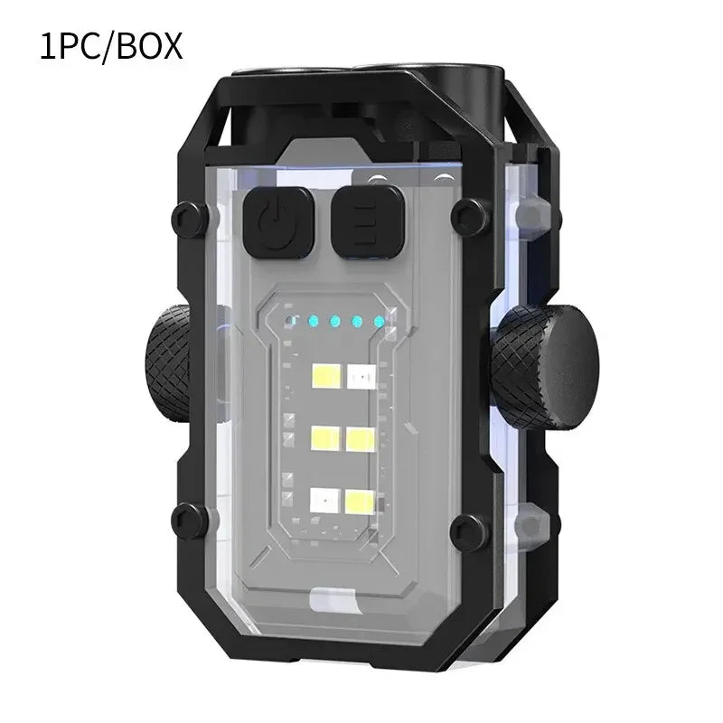 Magnetic COB LED Mini Keychain Flashlight | 300LM Rechargeable