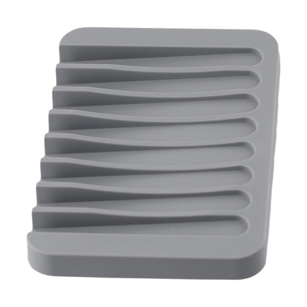 1/2pcs Silicone Self Draining Soap Dishes Kitchen Sink Soap Dish Sponge Tray Soap Holder Countertop Soap Dispenser Oasis Select gray