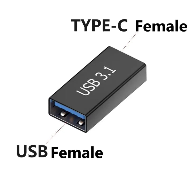  USB 3.0 Female to Type c Female USB 3.0 male to Type c male Adapter OTG USB USB C male Female Data Cable Converter Connector Oasis Select C