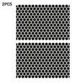 Car Side Window Matte Black Sticker 75x50cm Honeycomb Hexagon Self-Adhesive Sun Shade Sticker Universal All Vehicle Accessories Oasis Select 01 X 2