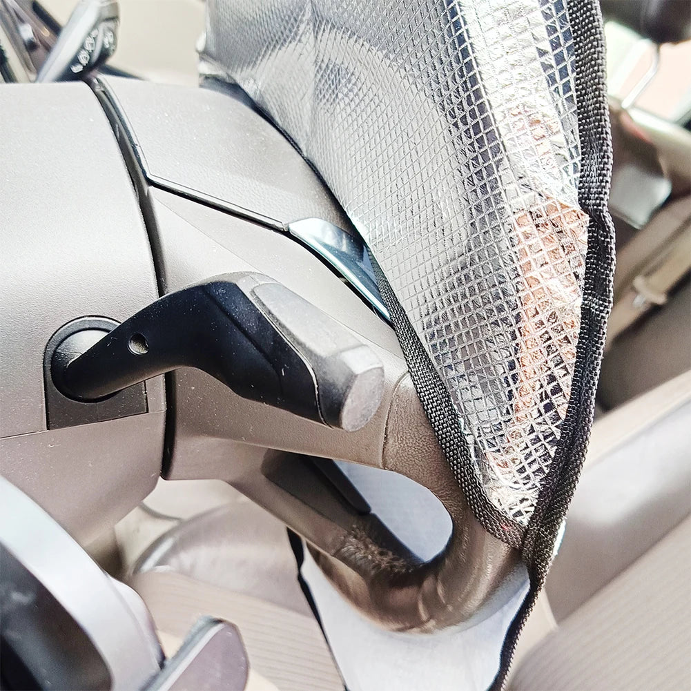 Steering Wheel Cover Sun Shade Anti-uv Sun Protection Sunscreen Block UV Rays Cool in Summer for Cars Truck SUV Oasis Select